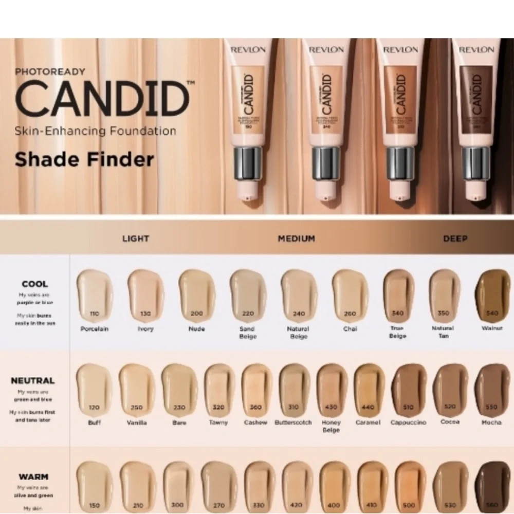 💎 Revlon PhotoReady Candid Natural Foundation in Shade #320 Tawny New
